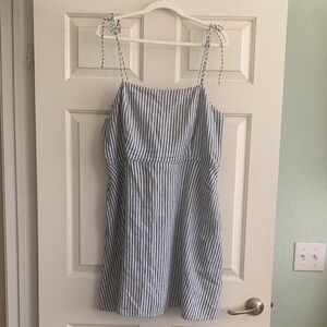 Old Navy Blue and White Striped Dress